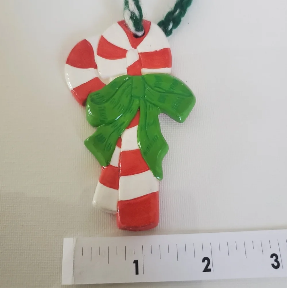 Vintage 1980 Candycane Ornament - Picture 5 of 6